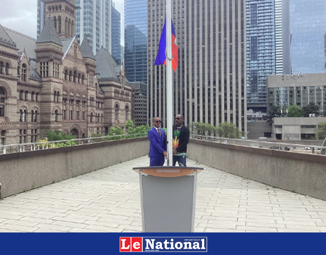 Levée du drapeau d’Haïti à Toronto